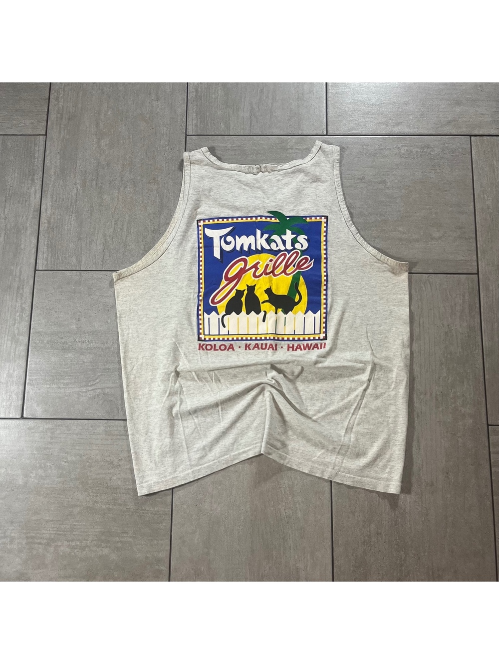 Vintage Tomkats Grille Sleeveless Tank Top